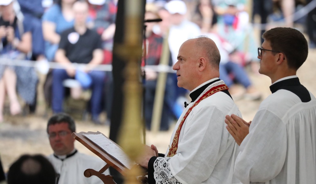 Pagliarani durante la ordenación episcopal del 1 de julio. Foto: OSV News / CPP.