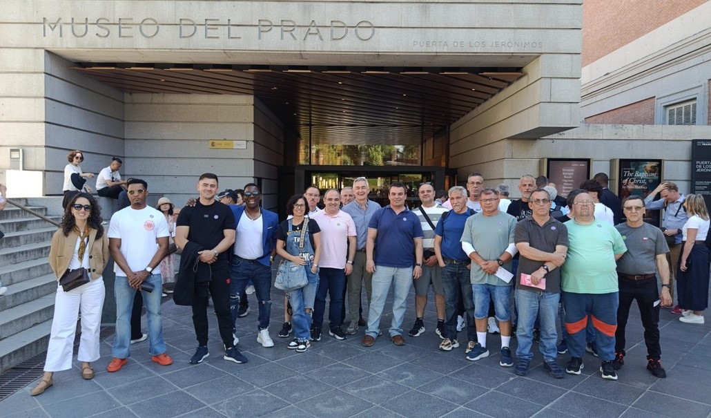 Una de las salidas programadas fue la visita al Museo del Prado. Foto: Antigua, Ilustre y Real Cofradía de la Santa Caridad de Toledo