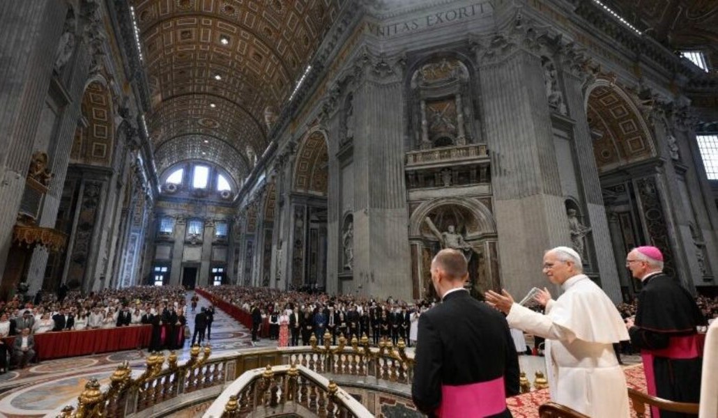 La audiencia general se ha vuelto a celebrar en la basílica de San Pedro. Foto: Vatican Media