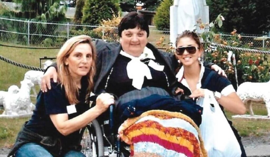 Antonietta, en Lourdes antes de su curación. Foto: Oficina de las Constataciones Médicas de Lourdes.