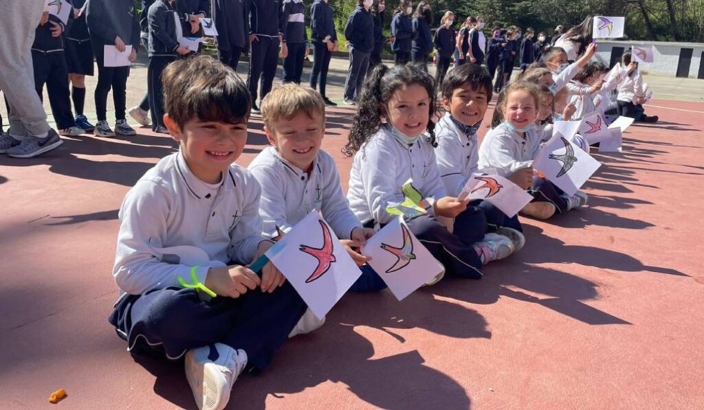 Alumnos del colegio de las religiosas en la ciudad. Foto: Vedrunas Cáceres.
