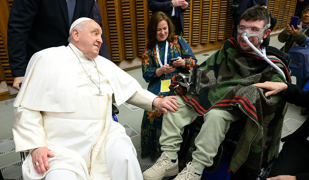 Giacomo Mattivi se reunió con el Papa Francisco en enero de 2025.