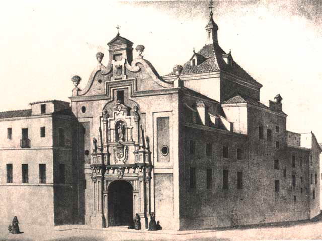 El primitivo convento de los Remedios, en el centro de la capital.