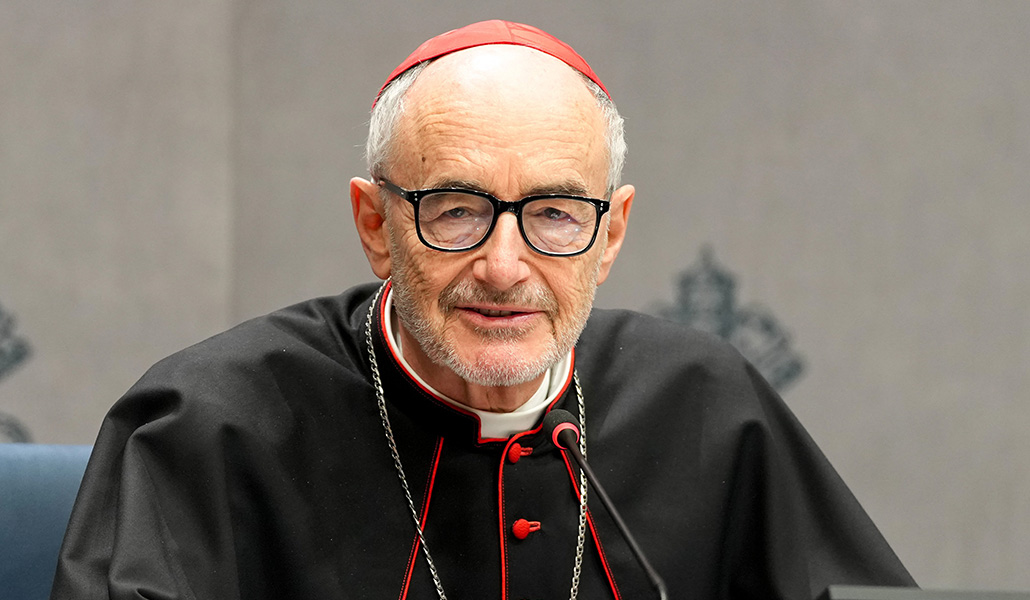 El cardenal Michael Czerny durante una conferencia de prensa en el Vaticano el 20 de enero de 2026.