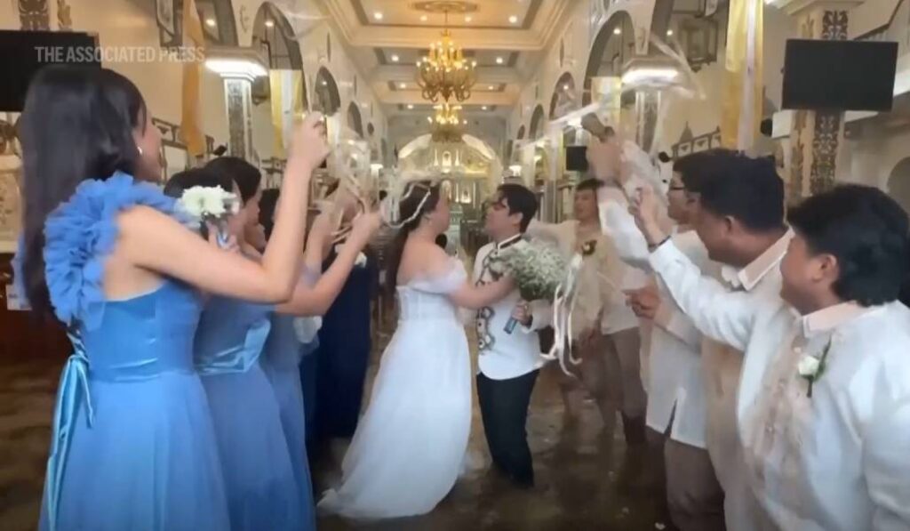 Un momento de la boda de Jade y Jamaica. 
