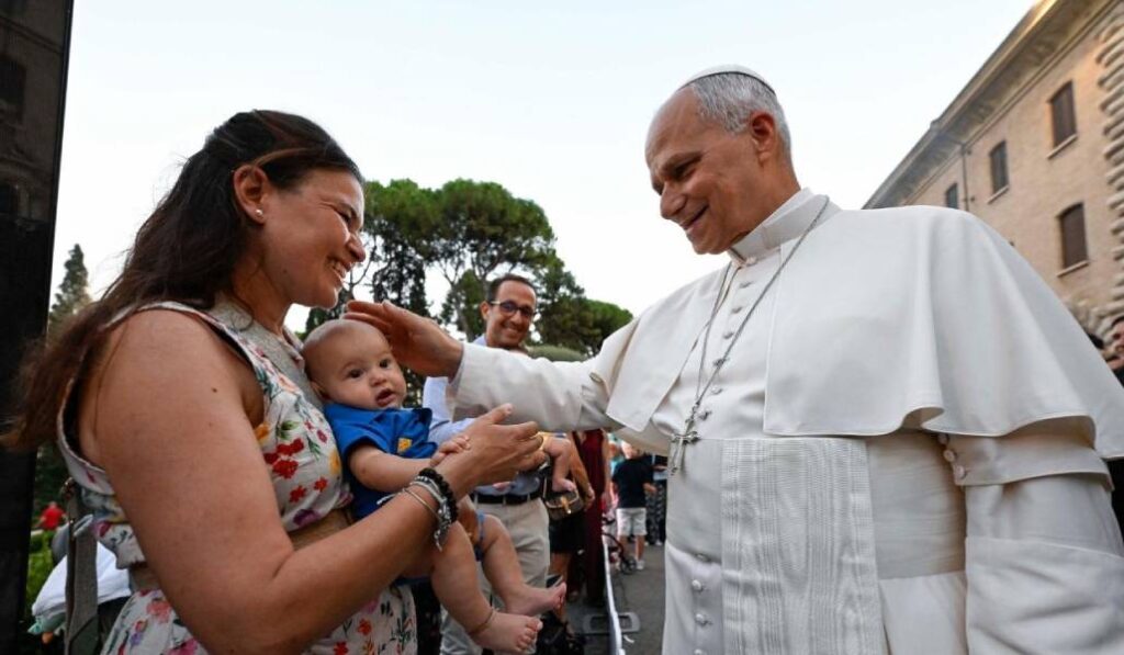Los bebés presentes han recibido la bendición del Pontífice. Foto: Vatican Media.