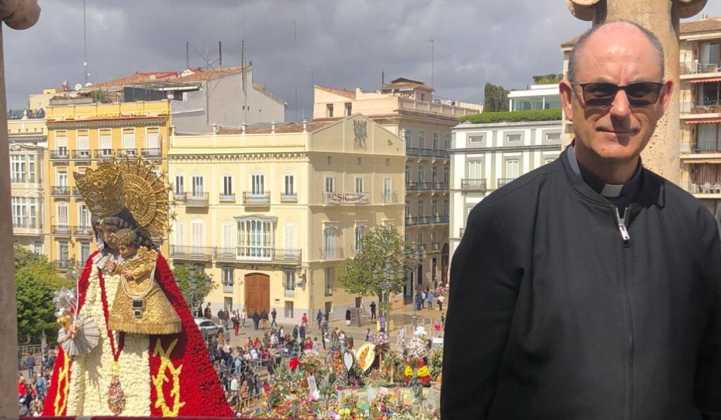 Francisco Romero en Valencia, durante una procesión. Foto cedida.