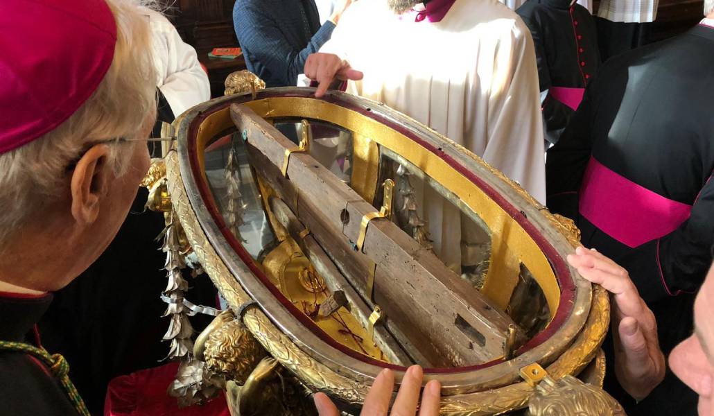 La Sagrada Cuna en su viaje a Tierra Santa en 2019. Foto: Custodia Tierra Santa.