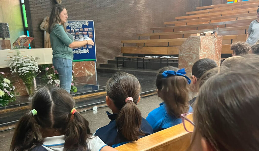 Los delegados de pastoral de La Inmaculada aprenden sobre el Domund.