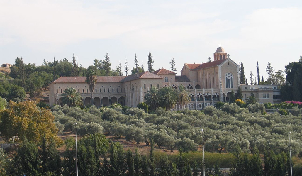 Monasterio de Latrun, cerca del cual está el terreno ocupado.