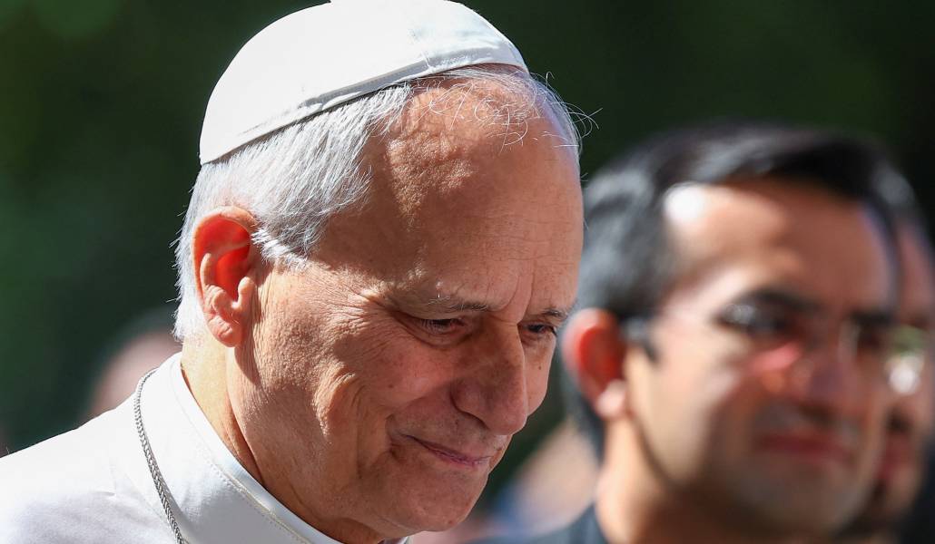 Primer plano del Papa durante su ingreso en el Gemelli. Foto: CNS.