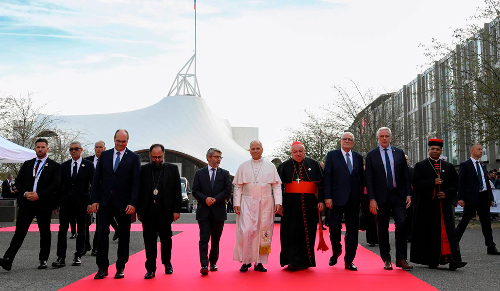Última cita interreligiosa de León XIV, en Metz (Francia) el 28 de septiembre. Foto: Vatican Media.