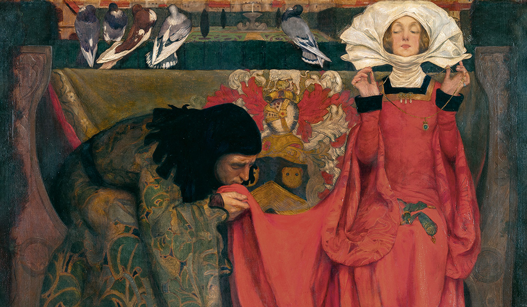 'El pálido semblante del amor verdadero' (detalle). Eleanor Fortescue-Brickdale.