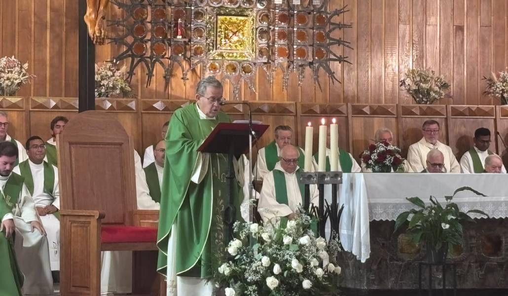 Attard durante la Misa. Foto: Luis Miguel Modino.