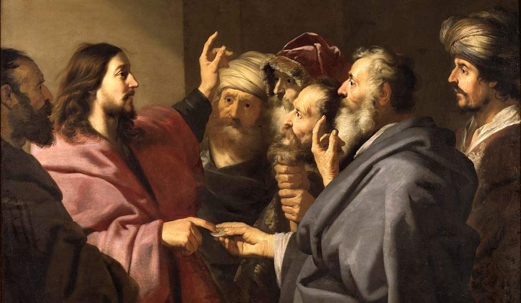 Detalle de 'El tributo del dinero', de Jacob Adriaensz.