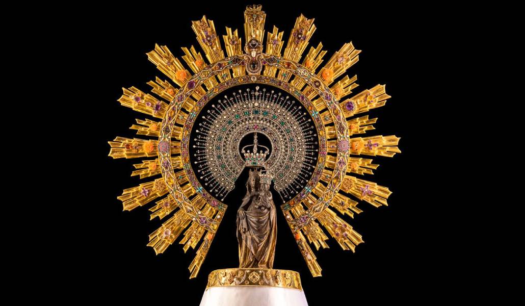 La imagen original de Nuestra Señora del Pilar, en Zaragoza. Foto: Basílica del Pilar.
